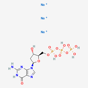 Chemical structure of Deoxyguanosine 5-triphosphate