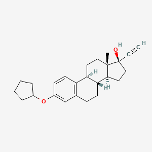 Chemical structure of Quinestrol