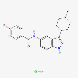 Chemical structure of LY 334370 hydrochloride