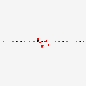 Chemical structure of 1,2-Distearoyl-sn-glycerol