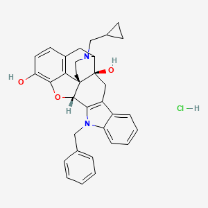 Chemical structure of N-Benzylnaltrindole hydrochloride