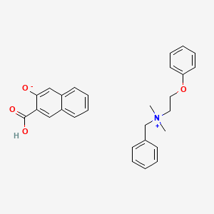 Chemical structure of Bephenium Hydroxynaphthoate
