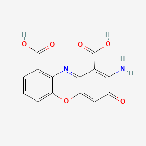 Chemical structure of Cinnabarinic acid