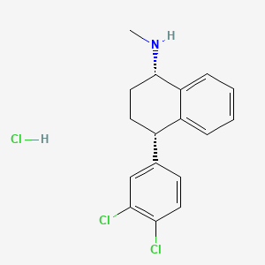Chemical structure of Sertraline HCl