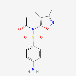 Chemical structure of Sulfisoxazole Acetyl
