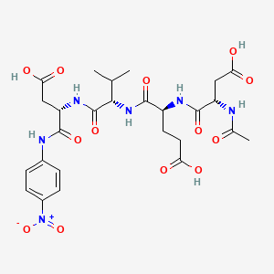 Chemical structure of Ac-DEVD-pNA