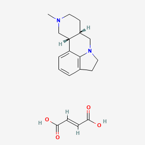Chemical structure of SDZ SER 082 fumarate