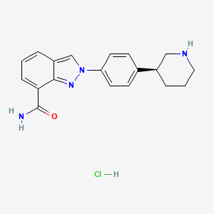 Chemical structure of MK-4827 hydrochloride
