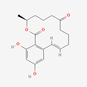 Chemical structure of Zearalenone