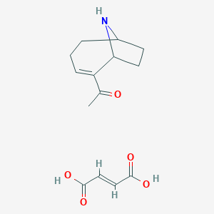 Chemical structure of (±)-Anatoxin A fumarate