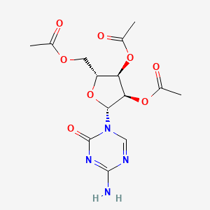 Chemical structure of 2',3',5'-triacetyl-5-Azacytidine