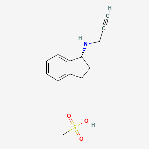 Chemical structure of Rasagiline Mesylate