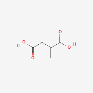 Chemical structure of Itaconic acid