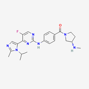 Chemical structure of AZD-5597