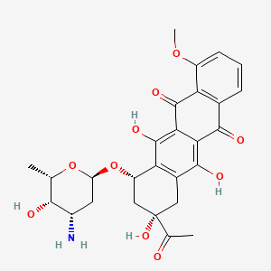 Chemical structure of Daunorubicin