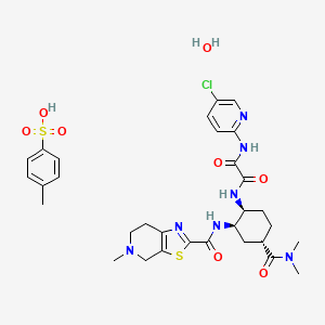 Chemical structure of Edoxaban tosylate monohydrate