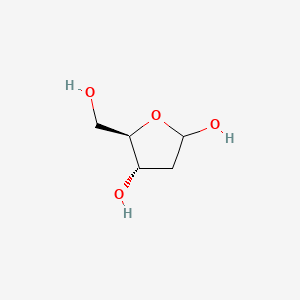 Chemical structure of 2-Deoxy-D-ribose