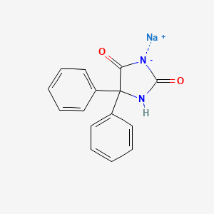 Chemical structure of Phenytoin sodium