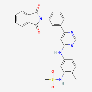 Chemical structure of CDK9 inhibitor