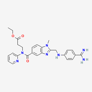Chemical structure of Dabigatran ethyl ester