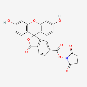 Chemical structure of 6 FAM SE