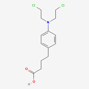 Chemical structure of Chlorambucil