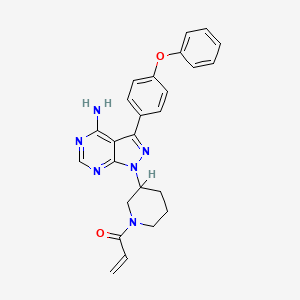 Chemical structure of PCI-32765 Racemate