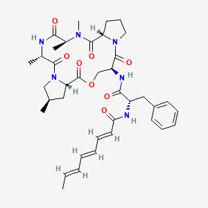 Chemical structure of A-54556A