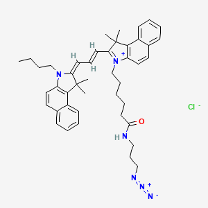 Chemical structure of Cy3·5 azide (non-sulfonated)
