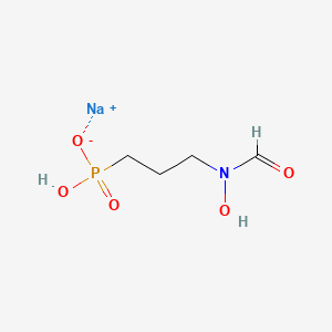 Chemical structure of Fosmidomycin Sodium