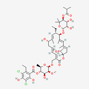 Chemical structure of Fidaxomicin