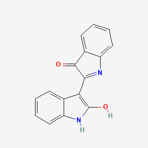 Chemical structure of Indirubin