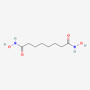 Chemical structure of Suberohydroxamic Acid