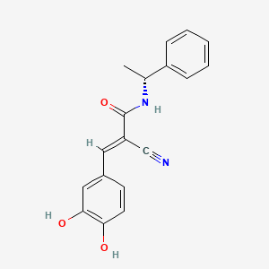 Chemical structure of Tyrphostin B44