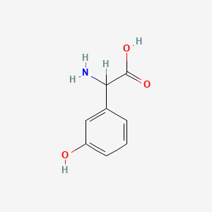 Chemical structure of (RS)-3-Hydroxyphenylglycine