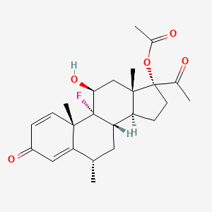 Chemical structure of Fluorometholone Acetate