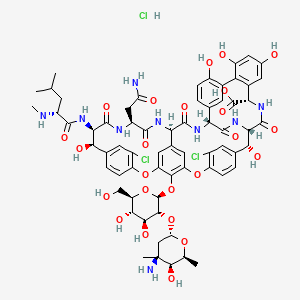 Chemical structure of Vancomycin hydrochloride