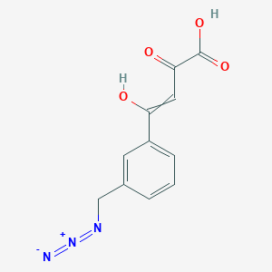 Chemical structure of HIV-1 integrase inhibitor
