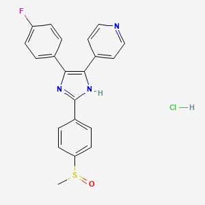 Chemical structure of SB 203580 hydrochloride