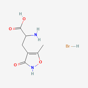 Chemical structure of (RS)-AMPA hydrobromide