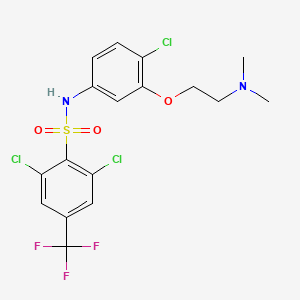 Chemical structure of SB 611812
