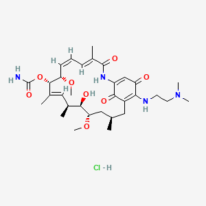 Chemical structure of 17-DMAG (Alvespimycin) HCl