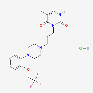 Chemical structure of RS 100329 hydrochloride