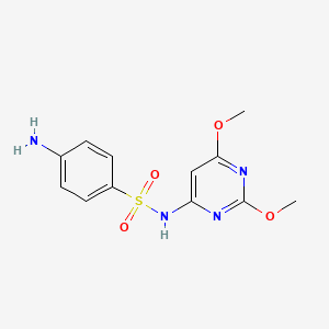 Chemical structure of Sulfadimethoxine