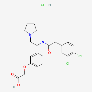 Chemical structure of ICI 204,448 hydrochloride