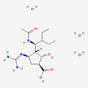 Chemical structure of Peramivir Trihydrate