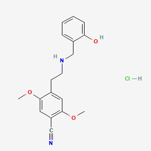 Chemical structure of NBOH-2C-CN hydrochloride