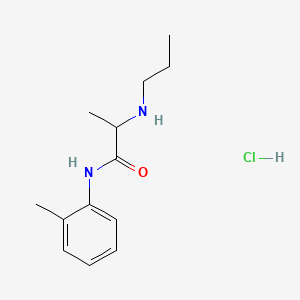 Chemical structure of Prilocaine hydrochloride