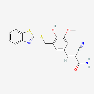 Chemical structure of AG 825