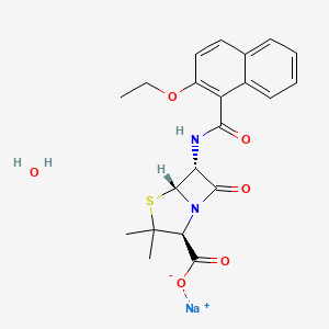 Chemical structure of Nafcillin Sodium